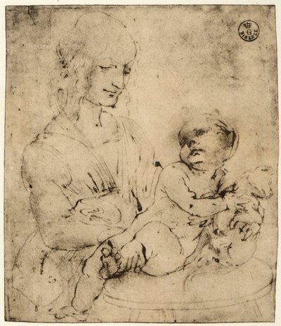 Study of a Madonna and Child by Leonardo da Vinci